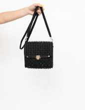 Load image into Gallery viewer, Vintage x Black Crochet Beaded Shoulder Purse