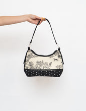 Load image into Gallery viewer, Vintage x Renaissance Patterned B&amp;W Purse