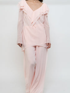 Vintage x FRANK USHER x Light Pink Flowy Set (M, L tall)