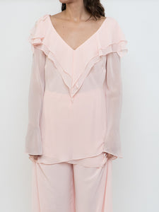 Vintage x FRANK USHER x Light Pink Flowy Set (M, L tall)