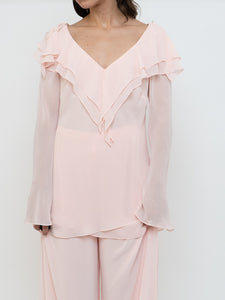 Vintage x FRANK USHER x Light Pink Flowy Set (M, L tall)
