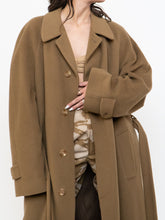 Load image into Gallery viewer, Vintage x Made in Canada x HARRY ROSEN Camel Wool &amp; Cashmere Coat (XS-L)