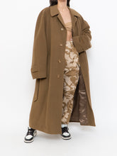 Load image into Gallery viewer, Vintage x Made in Canada x HARRY ROSEN Camel Wool &amp; Cashmere Coat (XS-L)