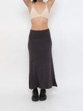 Load image into Gallery viewer, Vintage x Fine-knit Grey Stretchy Skirt (L, XL)