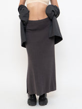 Load image into Gallery viewer, Vintage x Fine-knit Grey Stretchy Skirt (L, XL)