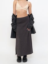 Load image into Gallery viewer, Vintage x Fine-knit Grey Stretchy Skirt (L, XL)