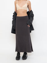 Load image into Gallery viewer, Vintage x Fine-knit Grey Stretchy Skirt (L, XL)
