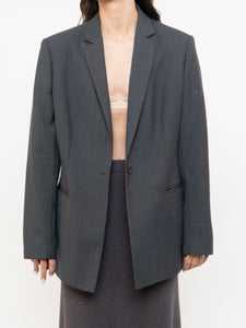 Vintage x EVAN PICONE x Made in Canada Wool-Blend Grey Blazer (XS-M)