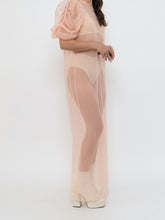 Load image into Gallery viewer, Vintage x Sheer Coral Handmade Dress (XS-M)