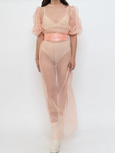 Load image into Gallery viewer, Vintage x Sheer Coral Handmade Dress (XS-M)