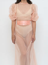 Load image into Gallery viewer, Vintage x Sheer Coral Handmade Dress (XS-M)