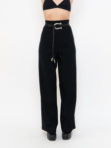 Vintage x ANDREA JOVINE Microknit Wool-blend Pant (S, M)