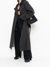 Load image into Gallery viewer, Vintage x Made in Canada x LONDON FOG Black Lined Trench  (42R)