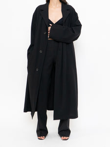 Vintage x HUGO BOSS Classic Black Trench (XS-L)