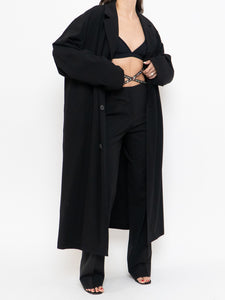 Vintage x HUGO BOSS Classic Black Trench (XS-L)