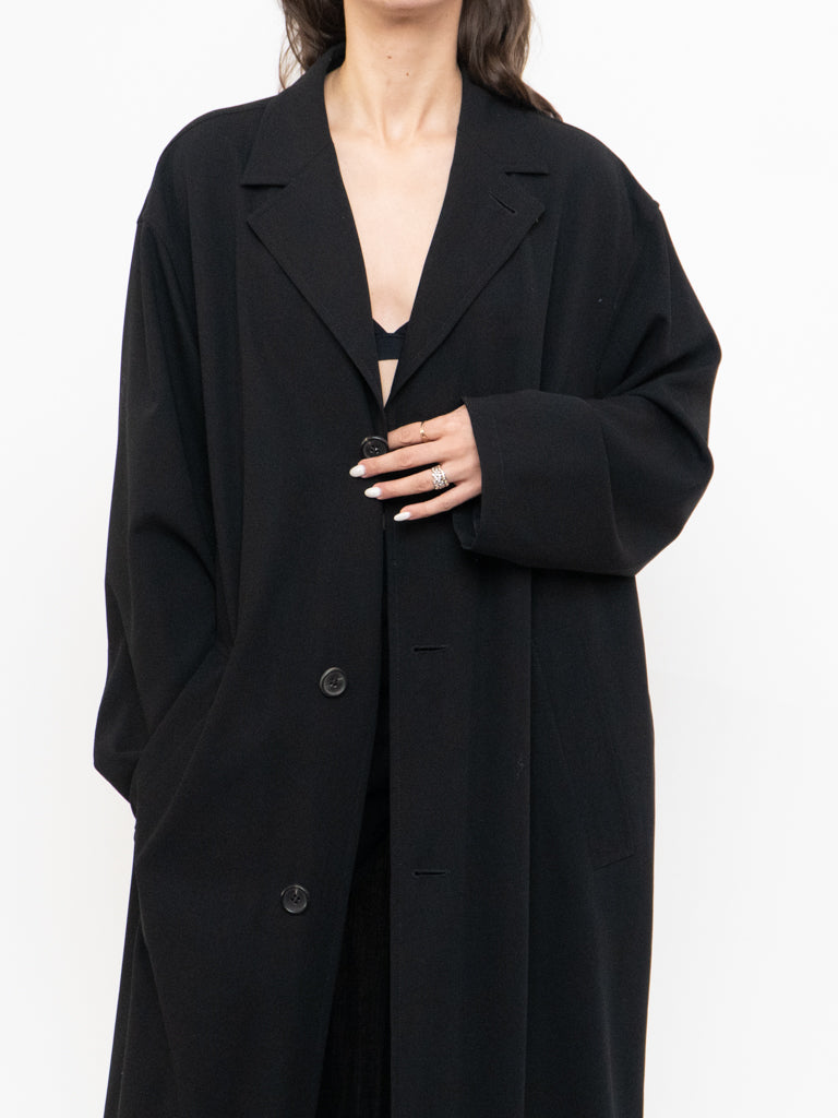 Vintage x HUGO BOSS Classic Black Trench (XS-L)