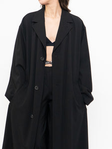 Vintage x HUGO BOSS Classic Black Trench (XS-L)