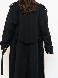 Vintage x Heavy Knit Wool-Blend Trench Coat (M, L)