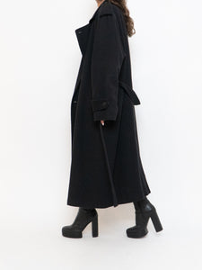 Vintage x Heavy Knit Wool-Blend Trench Coat (M, L)