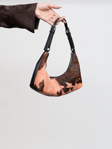 TOPSHOP x Pink Cow Pony Hair Purse