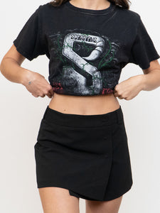 Vintage x Made in Hungary x Deadstock Mini Snap Button Skirt (S, M)