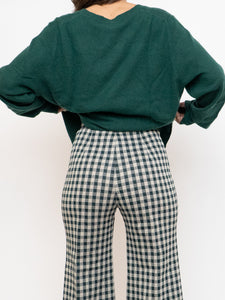 Vintage x Handmade Green & White Checkered Pant (S)