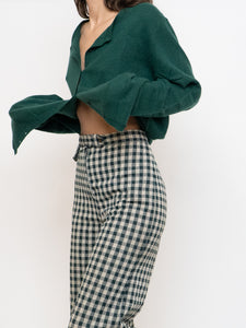 Vintage x Handmade Green & White Checkered Pant (S)