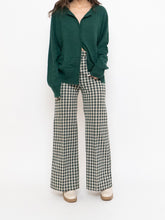 Load image into Gallery viewer, Vintage x Handmade Green &amp; White Checkered Pant (S)