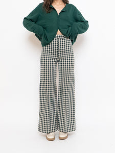 Vintage x Handmade Green & White Checkered Pant (S)