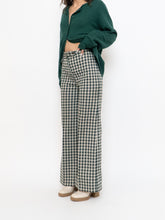 Load image into Gallery viewer, Vintage x Handmade Green &amp; White Checkered Pant (S)