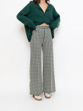 Load image into Gallery viewer, Vintage x Handmade Green &amp; White Checkered Pant (S)
