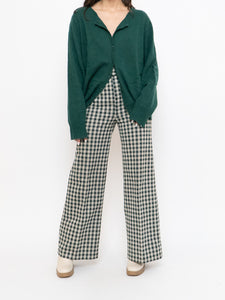 Vintage x Handmade Green & White Checkered Pant (S)