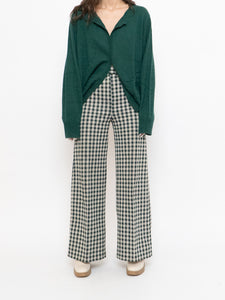 Vintage x Handmade Green & White Checkered Pant (S)