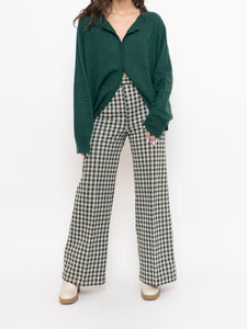Vintage x Handmade Green & White Checkered Pant (S)