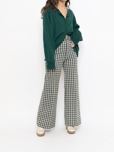 Vintage x Handmade Green & White Checkered Pant (S)