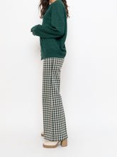 Load image into Gallery viewer, Vintage x Handmade Green &amp; White Checkered Pant (S)