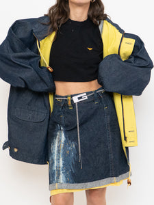 Vintage x TEFANEL Denim, Yellow-lined Jacket (L)
