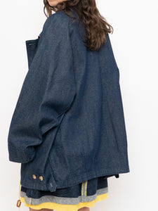 Vintage x TEFANEL Denim, Yellow-lined Jacket (L)