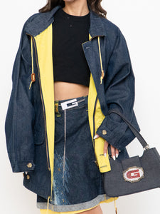 Vintage x TEFANEL Denim, Yellow-lined Jacket (L)