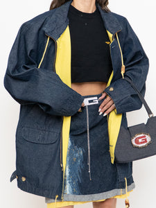 Vintage x TEFANEL Denim, Yellow-lined Jacket (L)