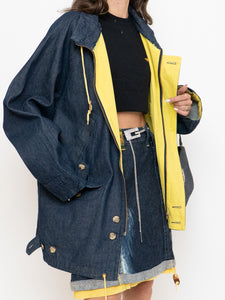 Vintage x TEFANEL Denim, Yellow-lined Jacket (L)