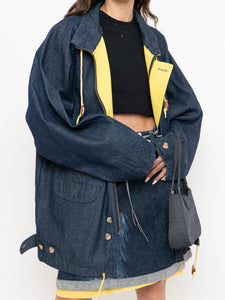 Vintage x TEFANEL Denim, Yellow-lined Jacket (L)