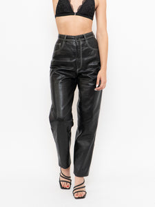 Vintage x Made in Canada x DANIER Leather White-stitched pant (S)