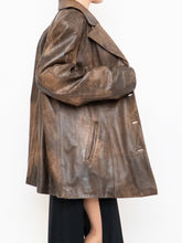 Load image into Gallery viewer, Vintage x Made in Montreal x Faded Brown Leather Blazer (XS- XL)