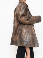 Load image into Gallery viewer, Vintage x Made in Montreal x Faded Brown Leather Blazer (XS- XL)