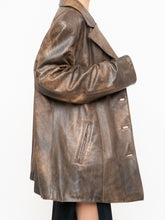 Load image into Gallery viewer, Vintage x Made in Montreal x Faded Brown Leather Blazer (XS- XL)