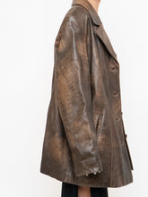 Load image into Gallery viewer, Vintage x Made in Montreal x Faded Brown Leather Blazer (XS- XL)