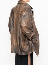 Load image into Gallery viewer, Vintage x Made in Montreal x Faded Brown Leather Blazer (XS- XL)