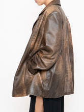 Load image into Gallery viewer, Vintage x Made in Montreal x Faded Brown Leather Blazer (XS- XL)