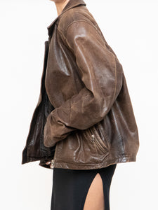 Vintage x DANIER Faded Brown Leather Jacket (S-L)